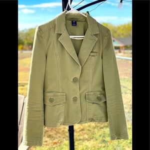 Olive green blazer Gap